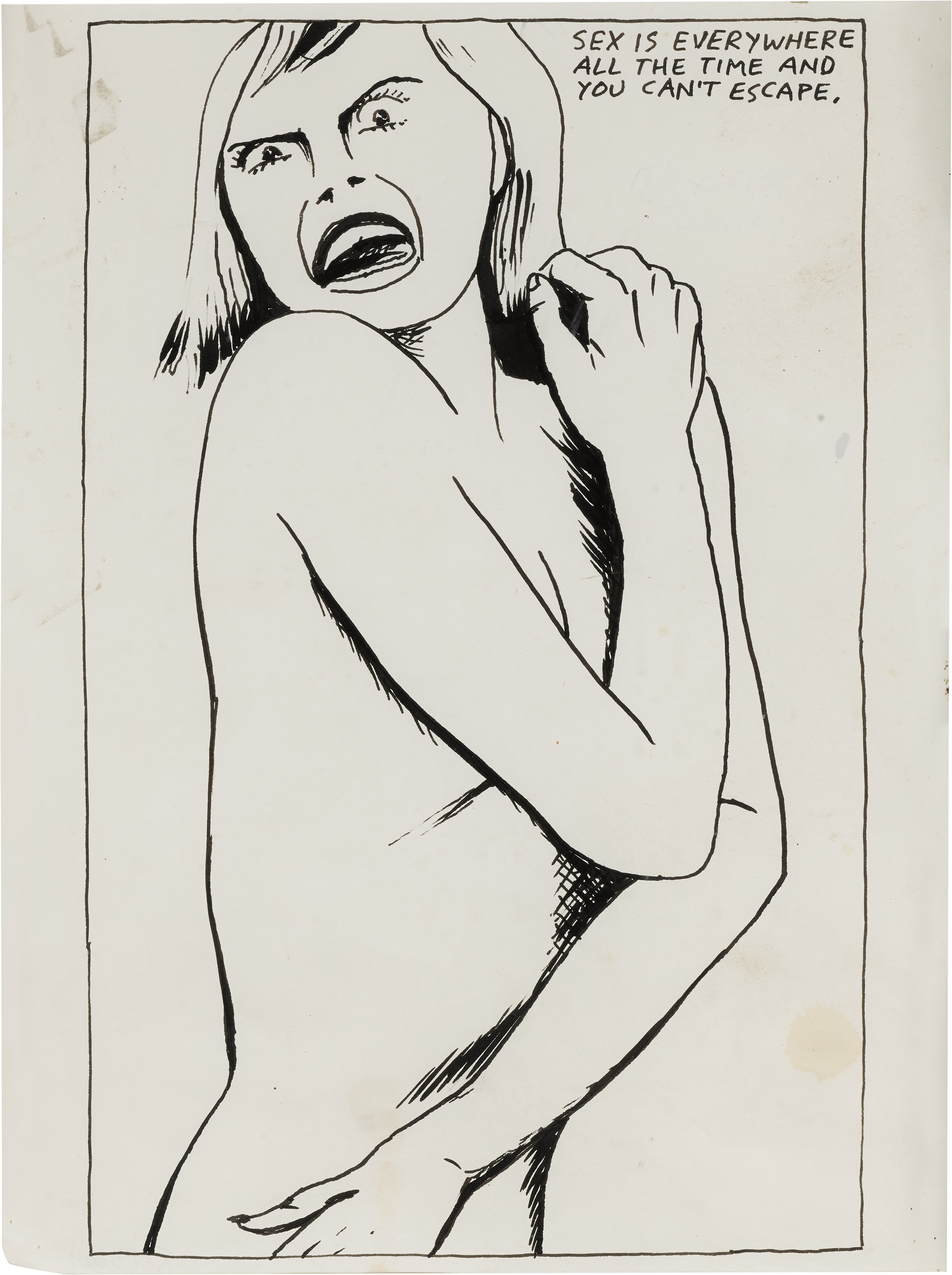 Raymond Pettibon — No Title (Sex is everywhere...)