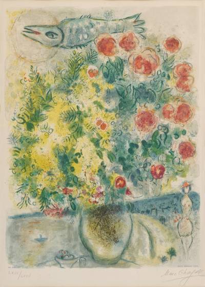 Roses and Mimosa (Mourlot CS 29)