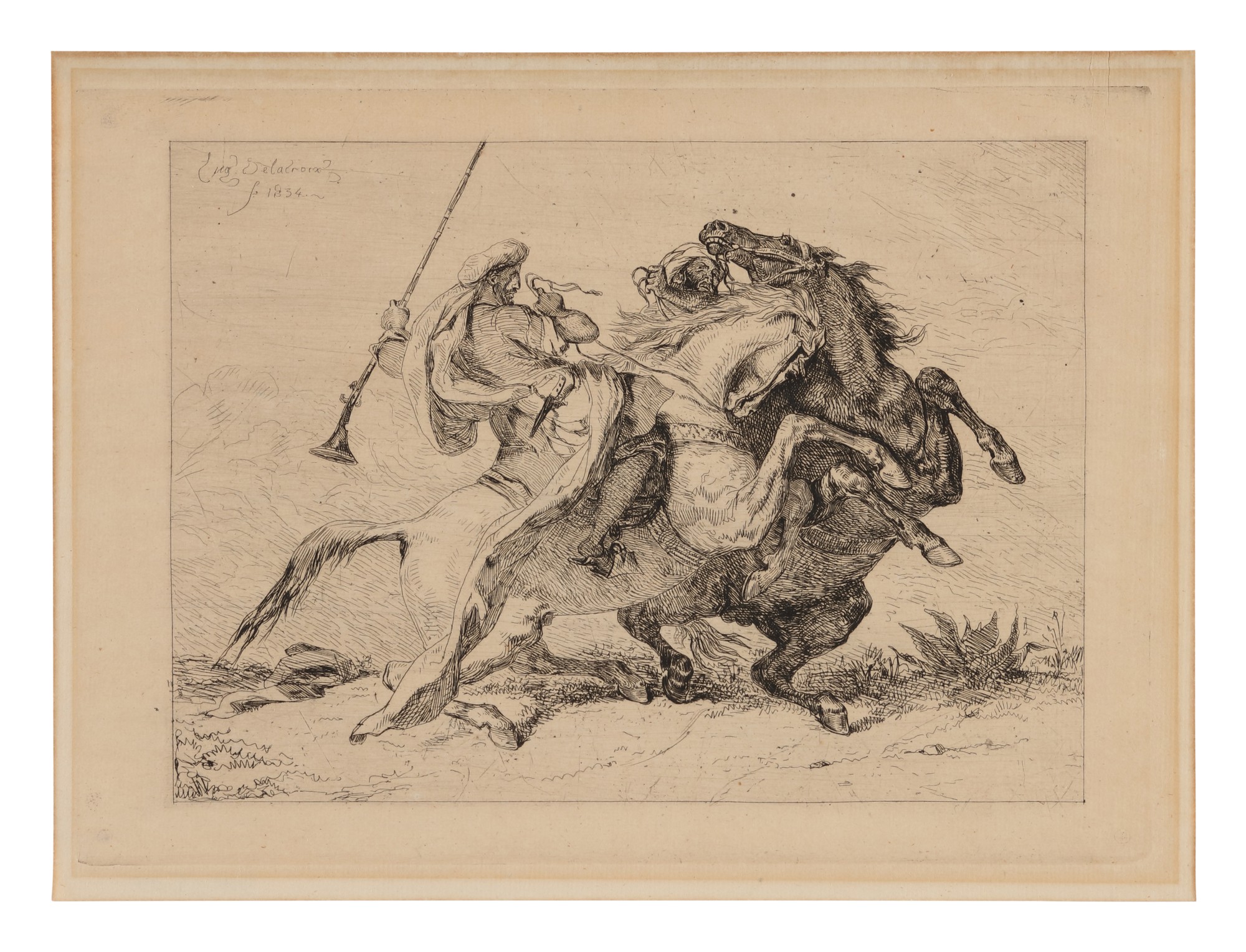 Rencontre de Cavaliers Maures (Delteil 23)