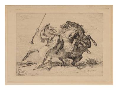 Rencontre de Cavaliers Maures (Delteil 23)