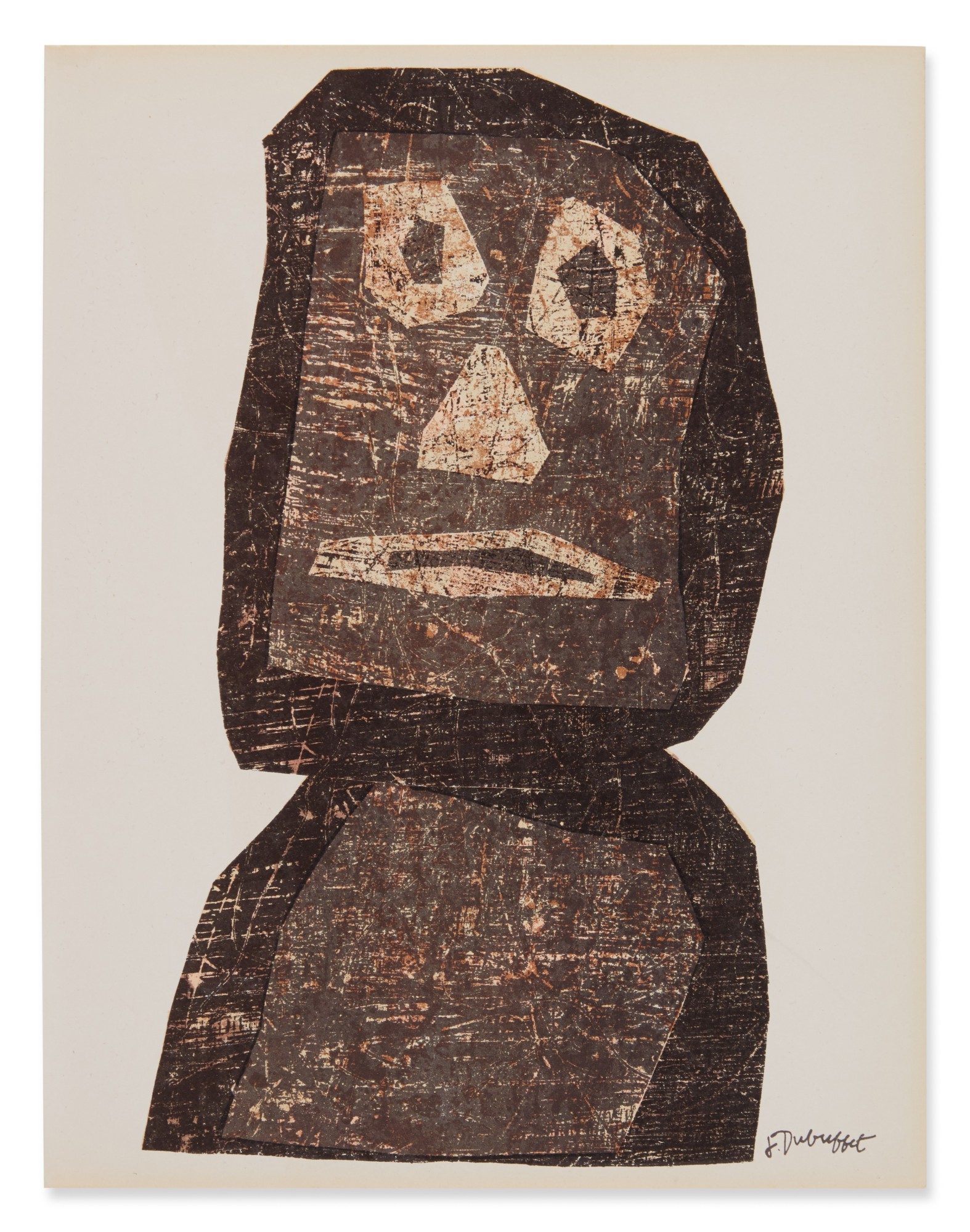 Jean Dubuffet — Le Guerrier (Webel 393)