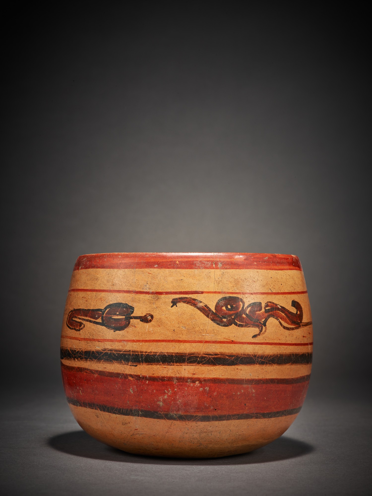 Maya Polychrome Bowl — Maya Polychrome Bowl Late Classic, circa AD 550 - 950