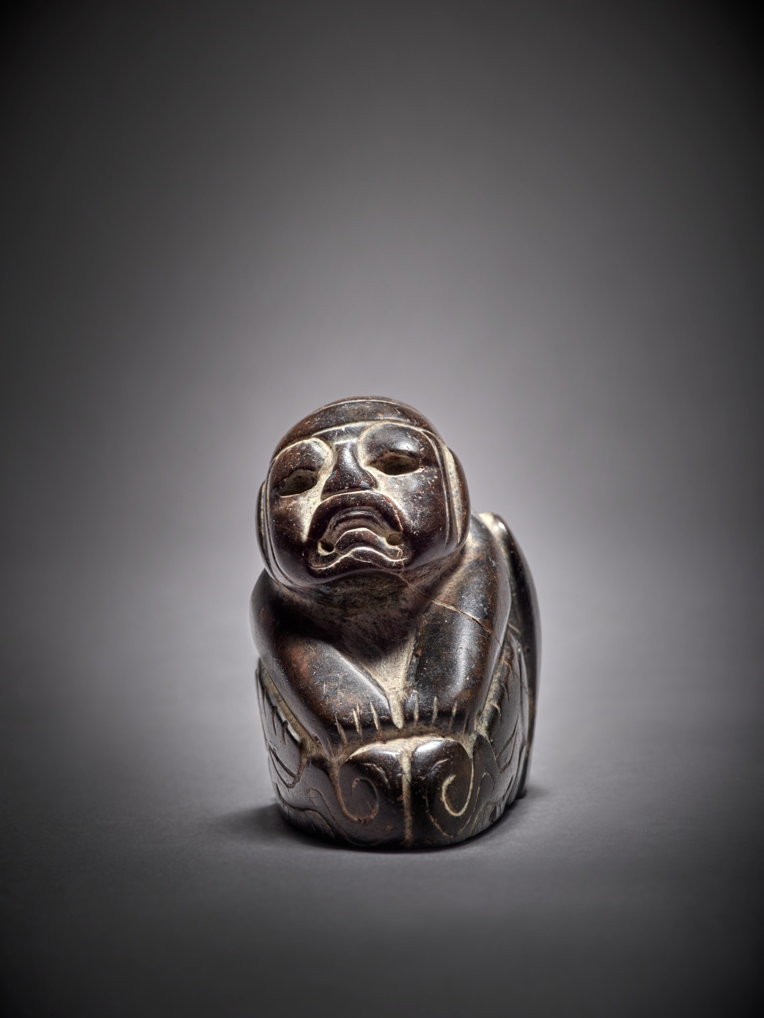 Olmec Stone Figure Riding a Supernatural — Olmec Stone Figure Riding a Supernatural Middle Preclassic Period, circa 900 - 300 BC