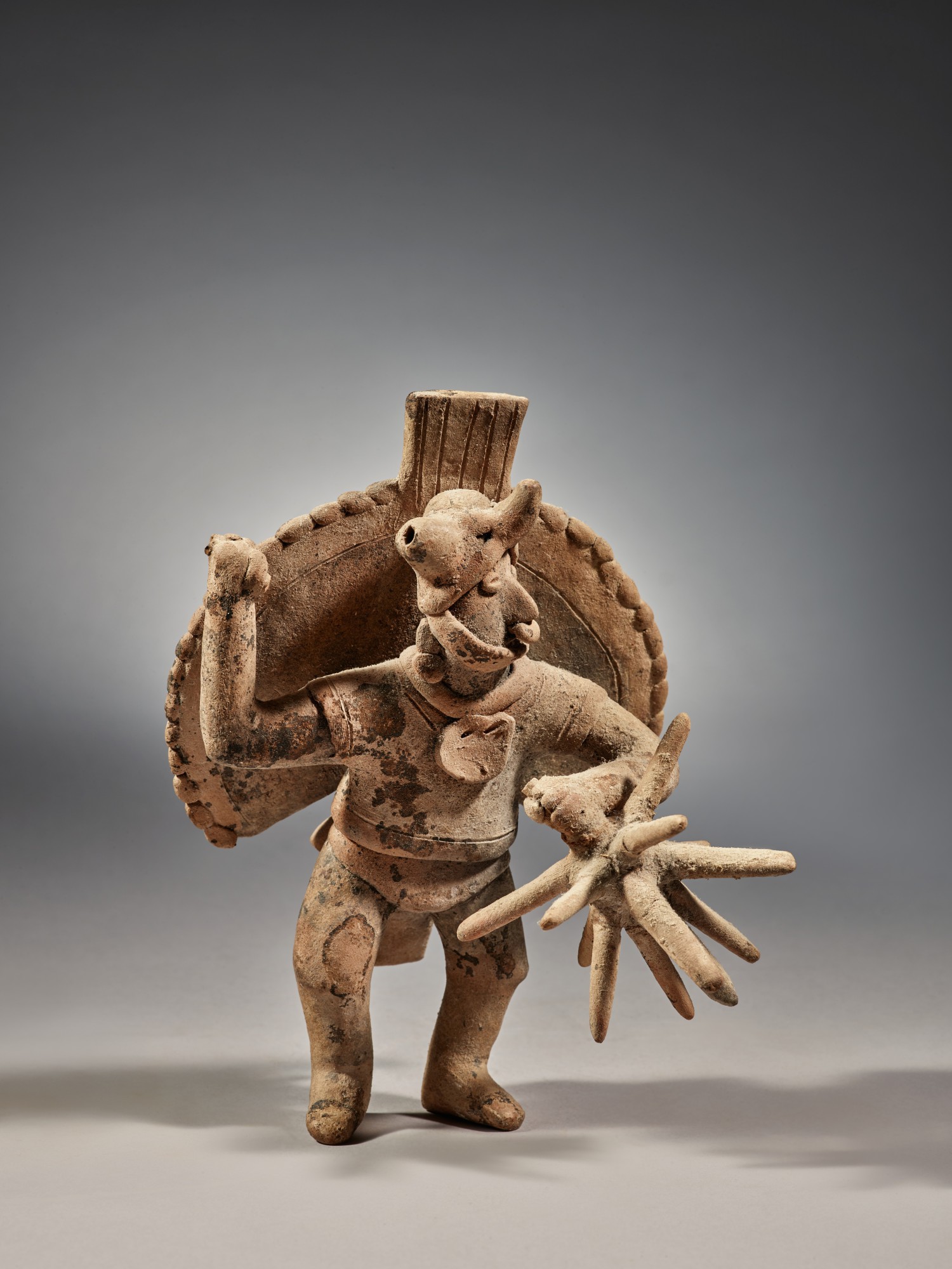 Group of Nine Colima Ceremonial Figures