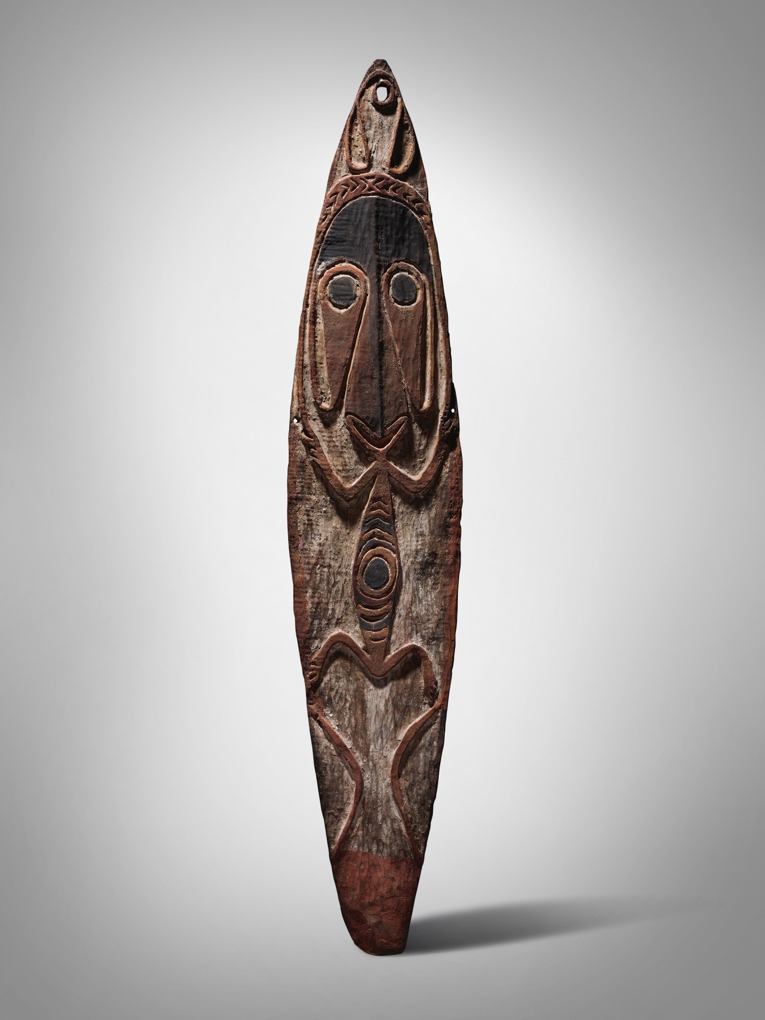 Height: 48 1/4 in (122.6 cm) — Kerewa Spirit Board, Kikori River Delta, Gulf of Papua, Gulf Province, Papua New Guinea