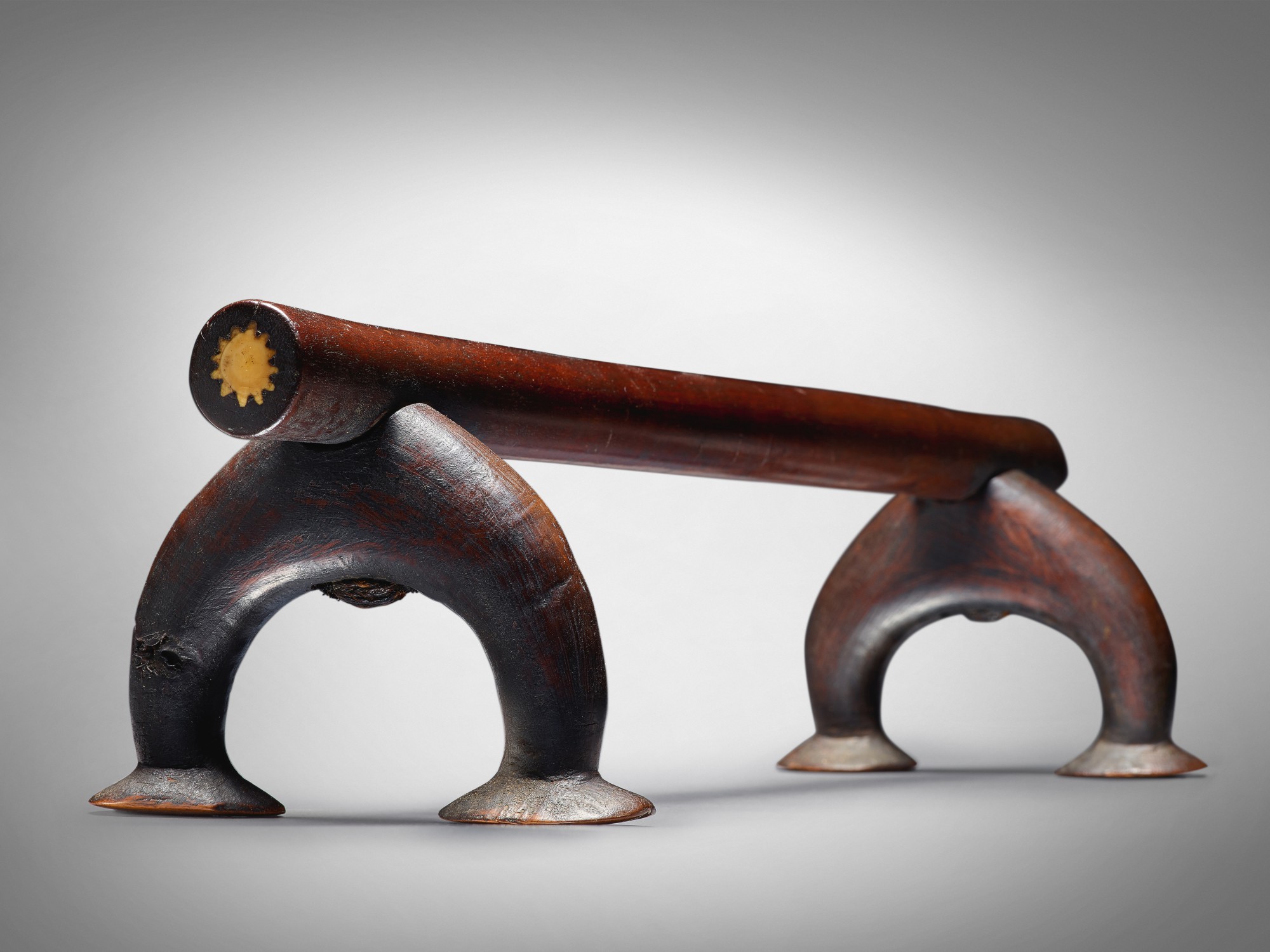 Inlaid Neckrest, Fiji or Tonga