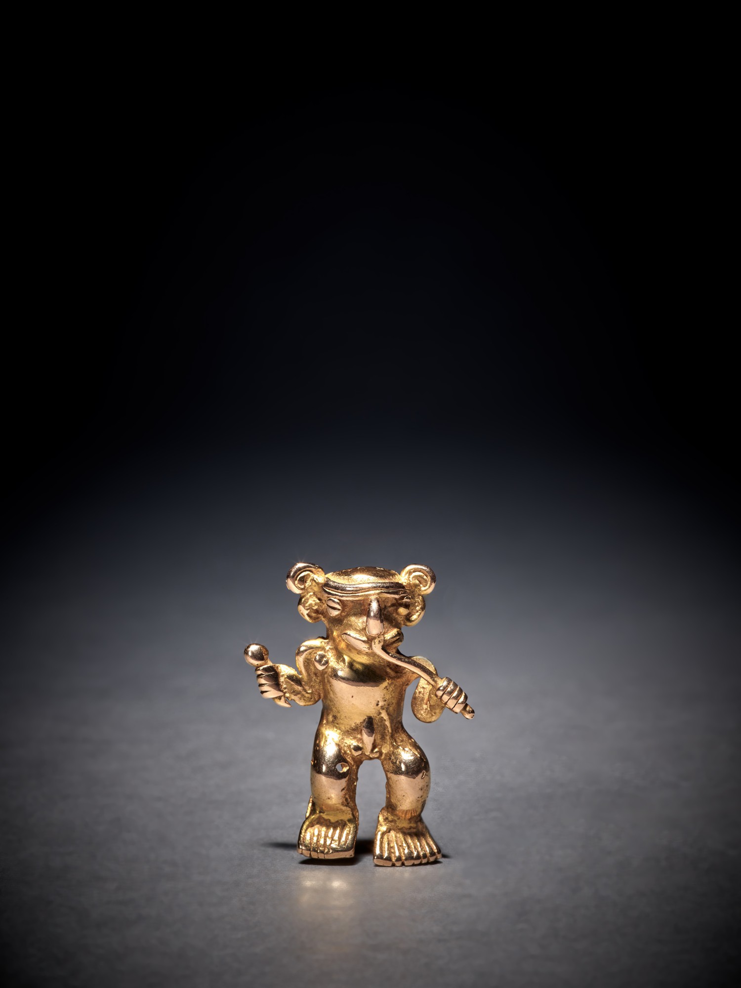 Chiriquí Gold Figure of a Musician — Chiriquí Gold Figure of a Musician Circa AD 800 - 1500