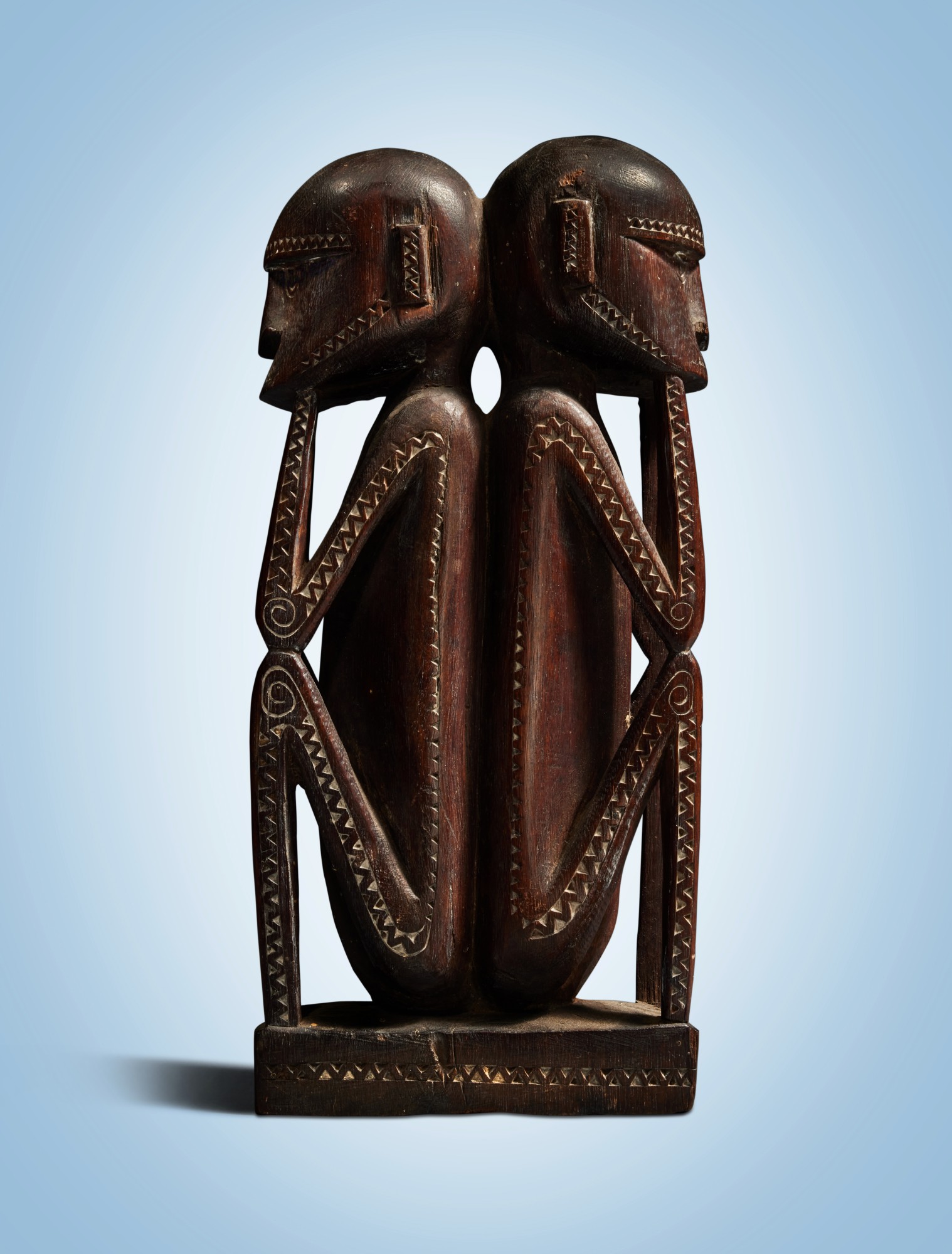 Unknown (Historical) — Massim Addorsed Double Figure, Trobriand Islands, Milne Bay Province, Papua New Guinea