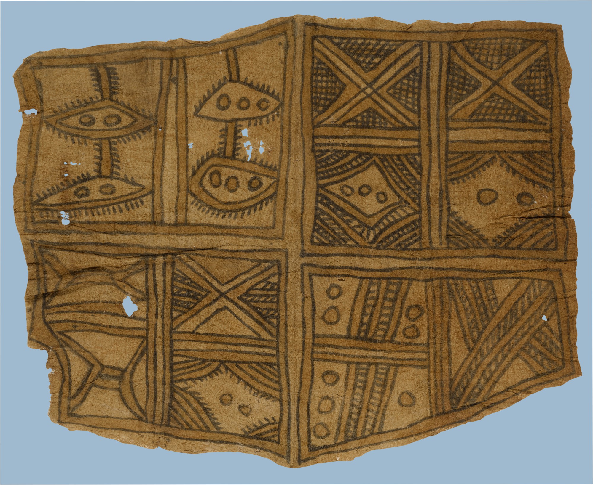 Unknown (Historical) — Bark Cloth, Collingwood Bay, Oro Province (Northern Province), Papua New Guinea
