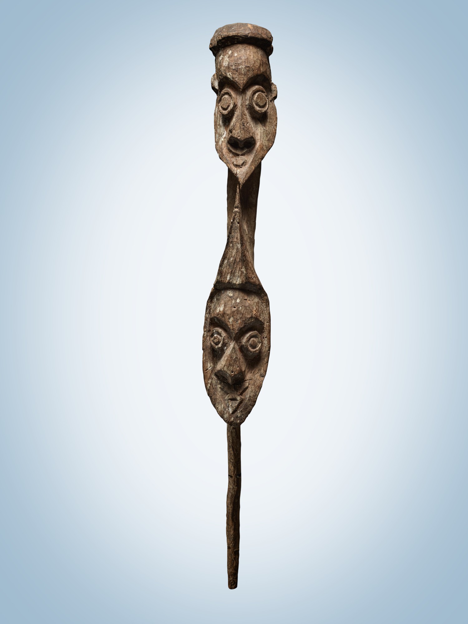 Unknown — Inyai Ewa Double-Headed Spirit Figure, Upper Karawari River, Middle Sepik River, East Sepik Province, Papua New Guinea