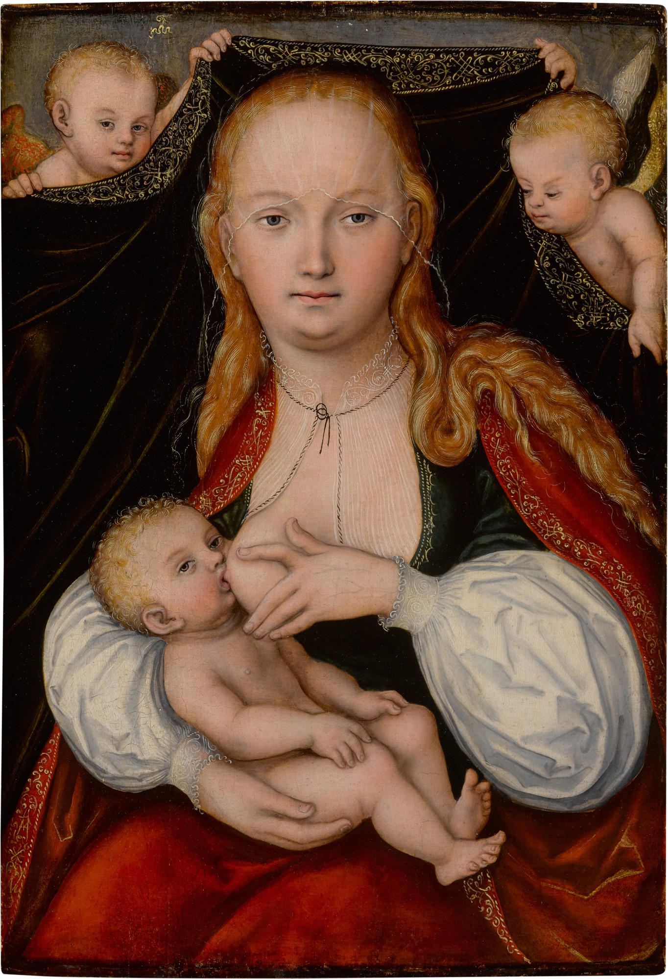 Lucas Cranach The Elder — Madonna and Child with angels
