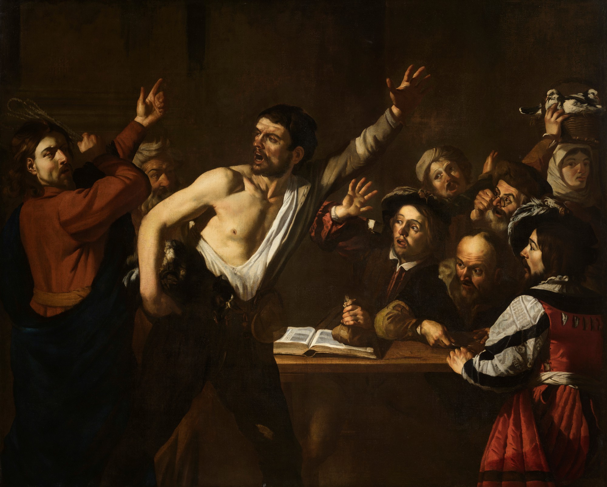 Dirck van Baburen — Christ driving the money changers from the temple