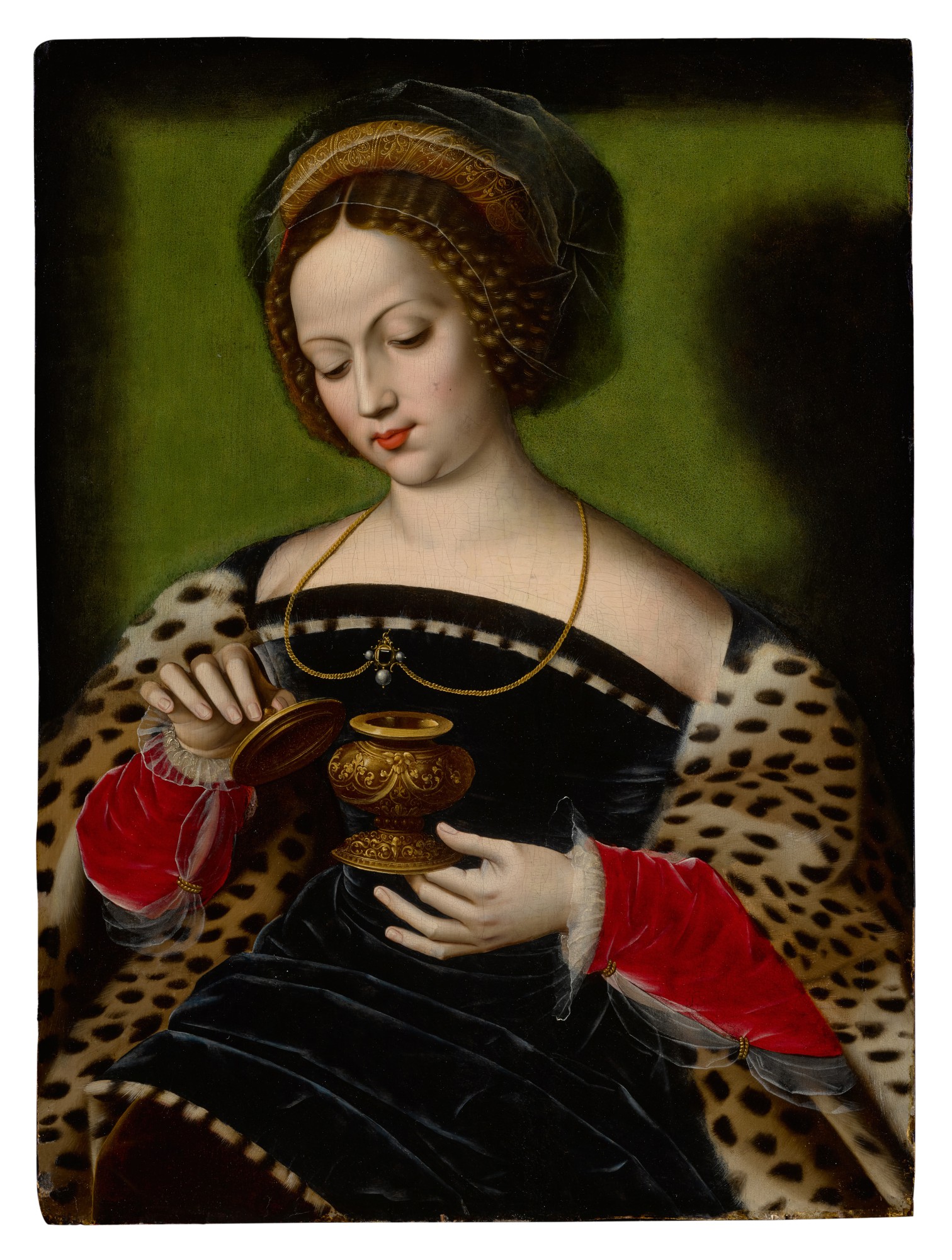 Mary Magdalene holding an ointment jar