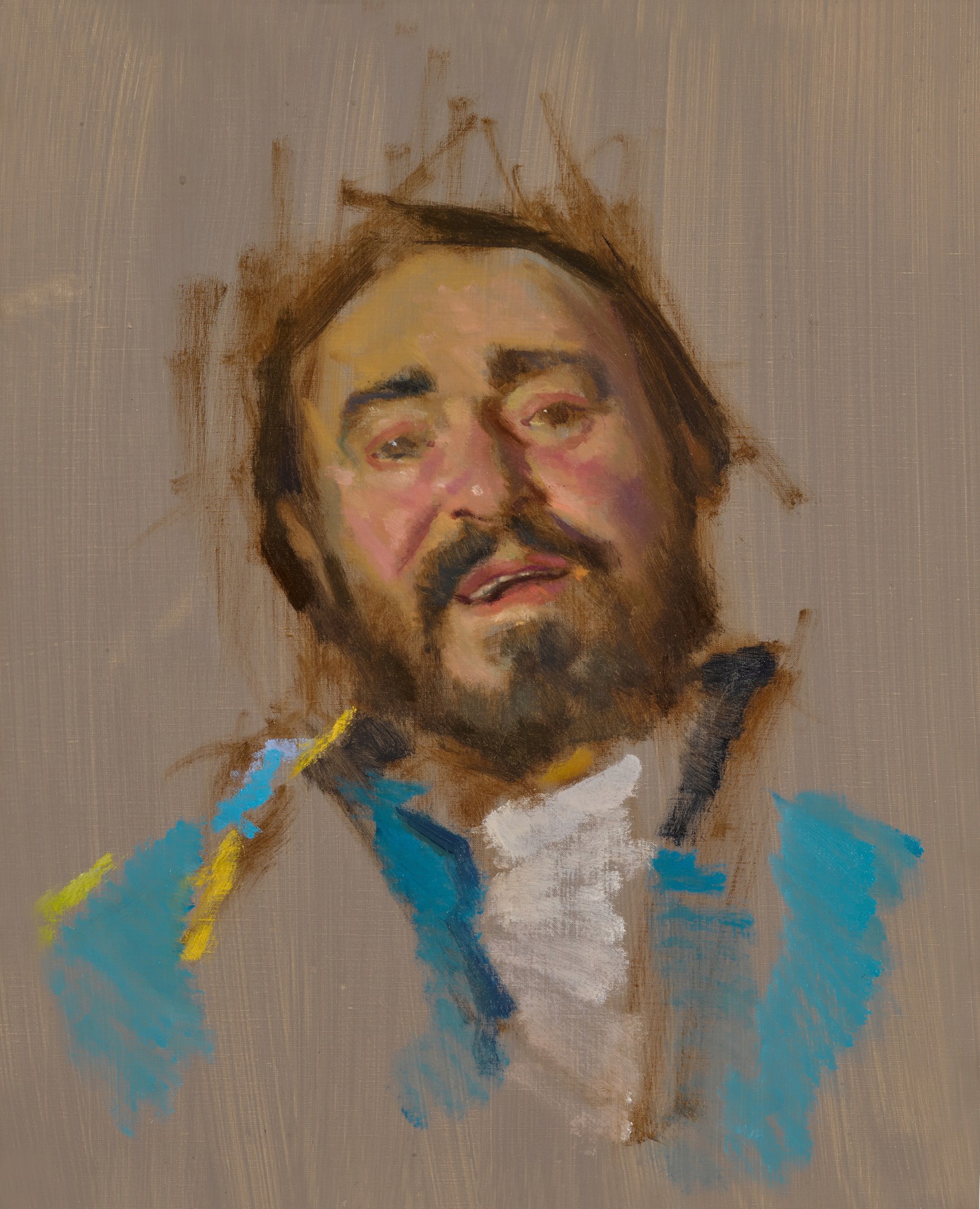 Nelson Shanks — Luciano Pavarotti (A Sketch)