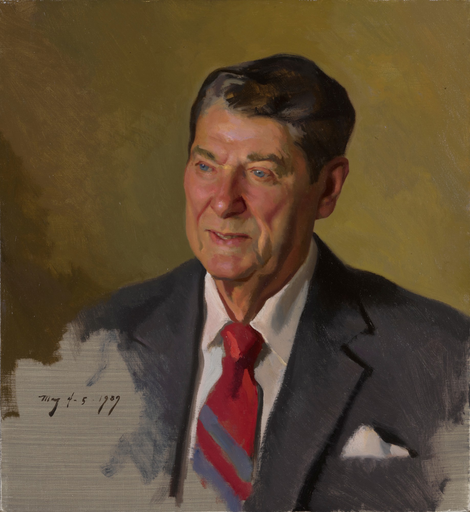 Nelson Shanks — Ronald Reagan (A Sketch) 