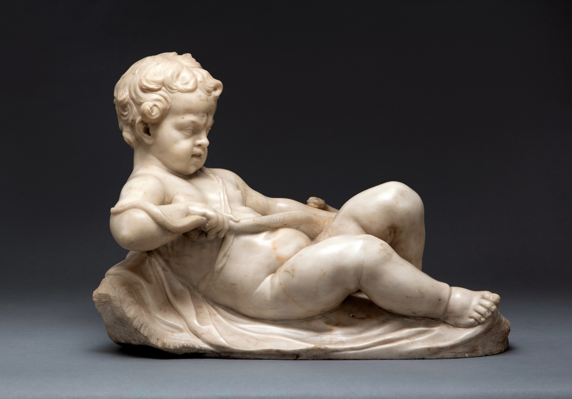 Young Hercules Wrestling a Snake