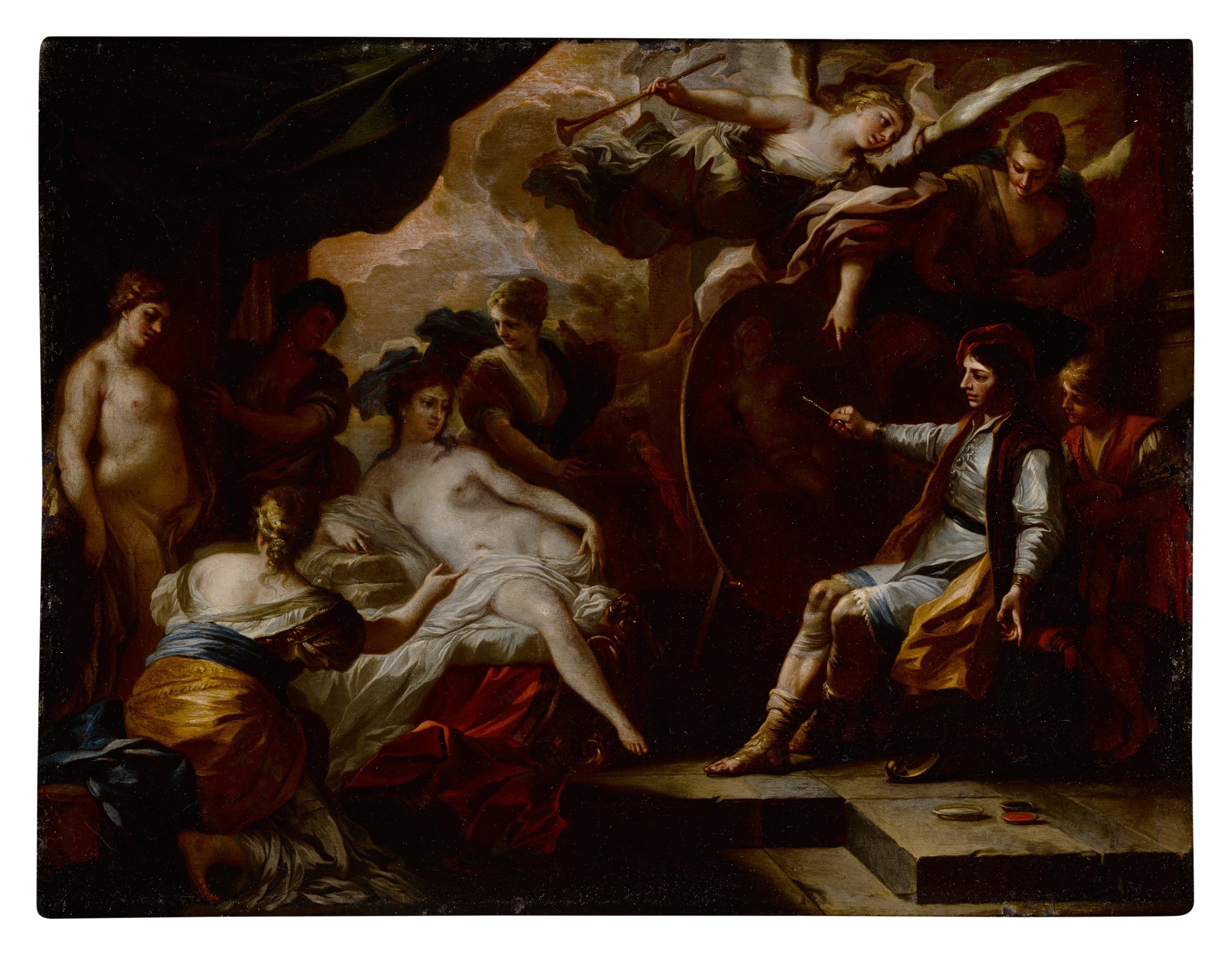Francesco Solimena — Zeuxis Painting Venus with the Maidens of Croton