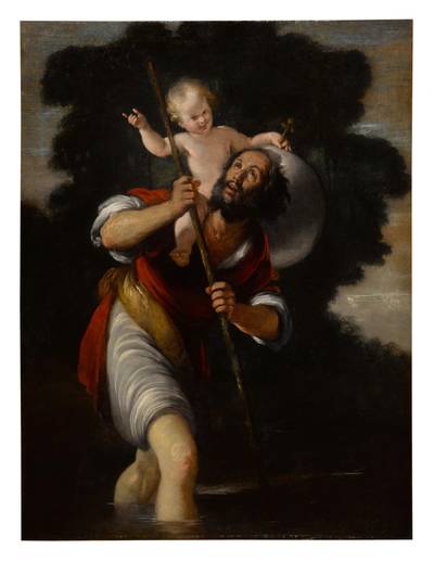 Saint Christopher carrying the Christ Child