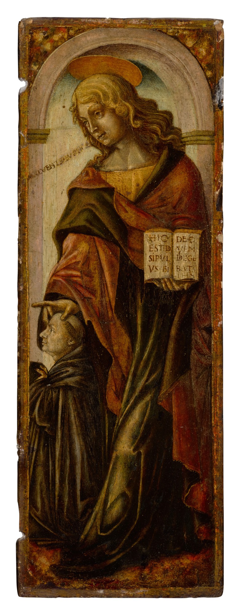 Francesco di Gentile da Fabriano — Saint John the Evangelist and a priest