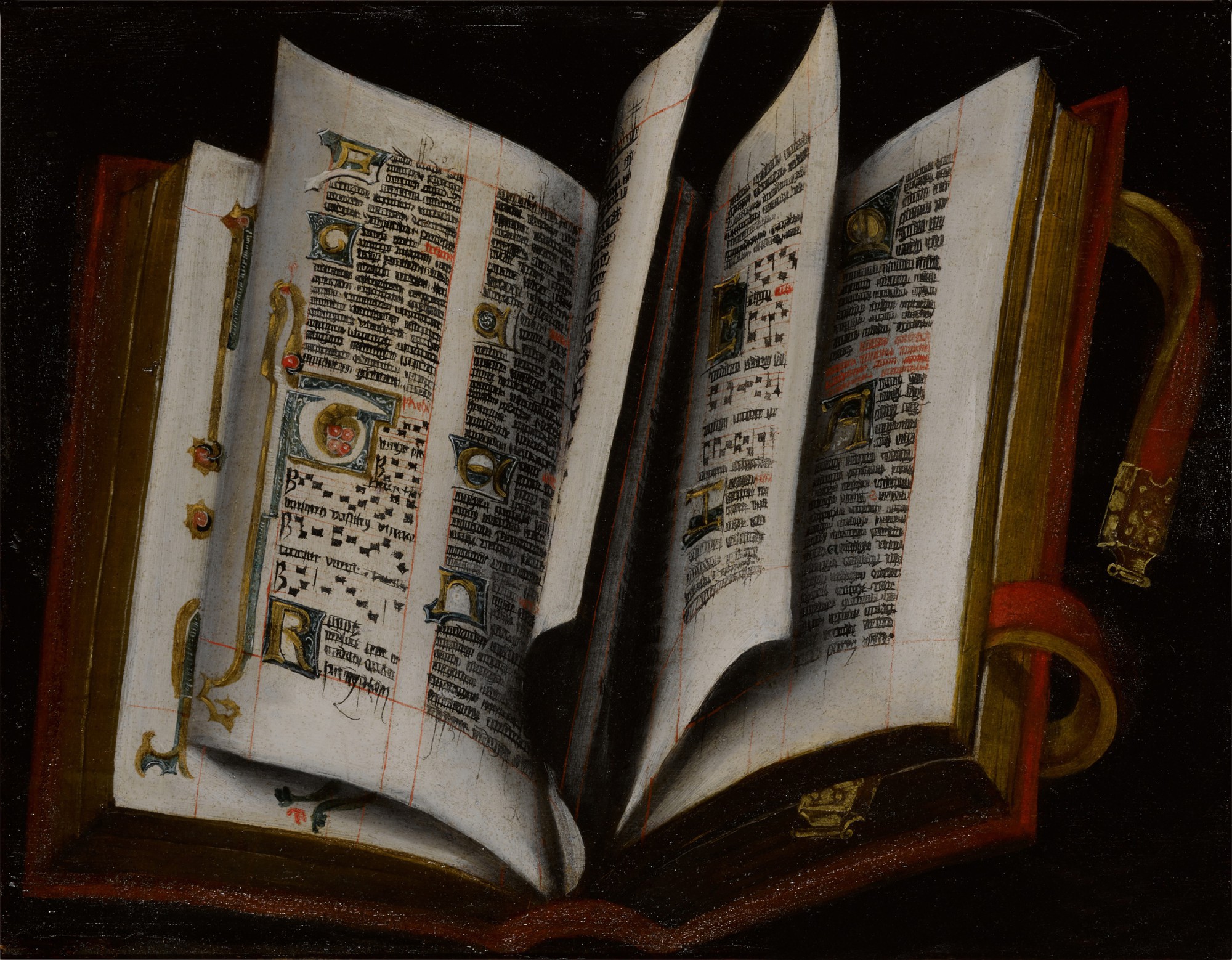 South German School, circa 1600 — Still life of an illuminated manuscript