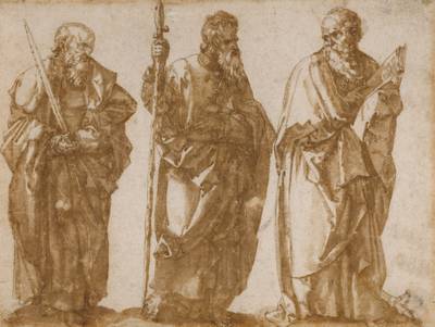 Saints Simon, Thomas and Paul, after Durer