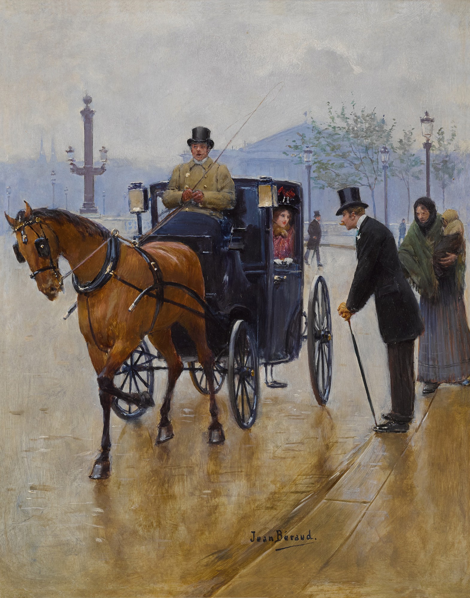 Fiacre, Place de la Concorde