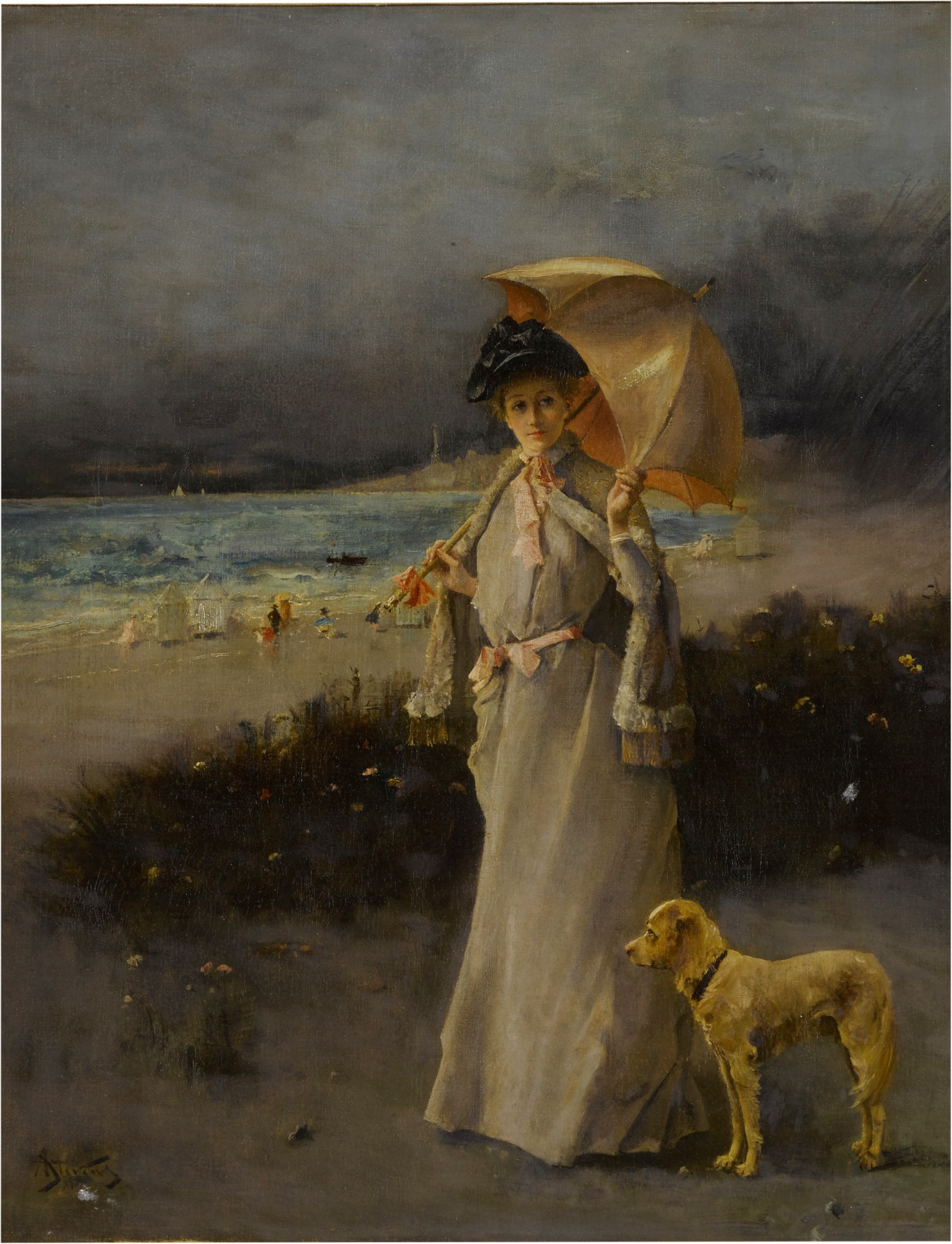 Alfred Stevens — Femme au parasol 