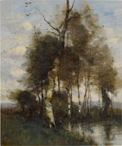 Pêcheur au bord de l'eau