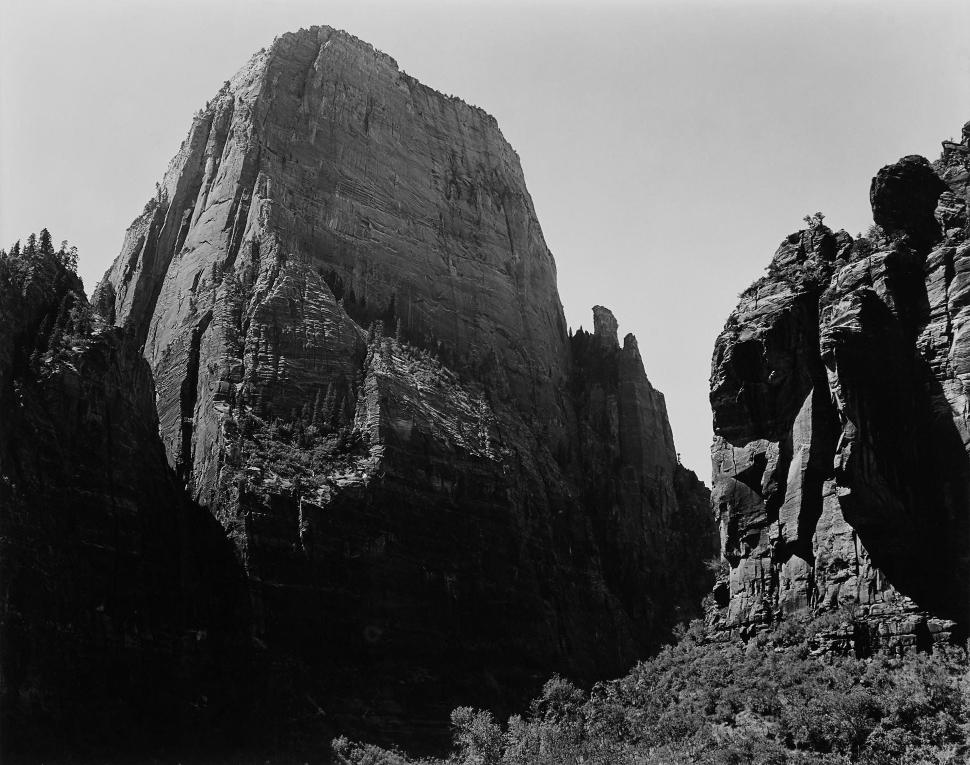 Ansel Adams — 'The Great White Throne, Zion Nat'l Park, Utah'
