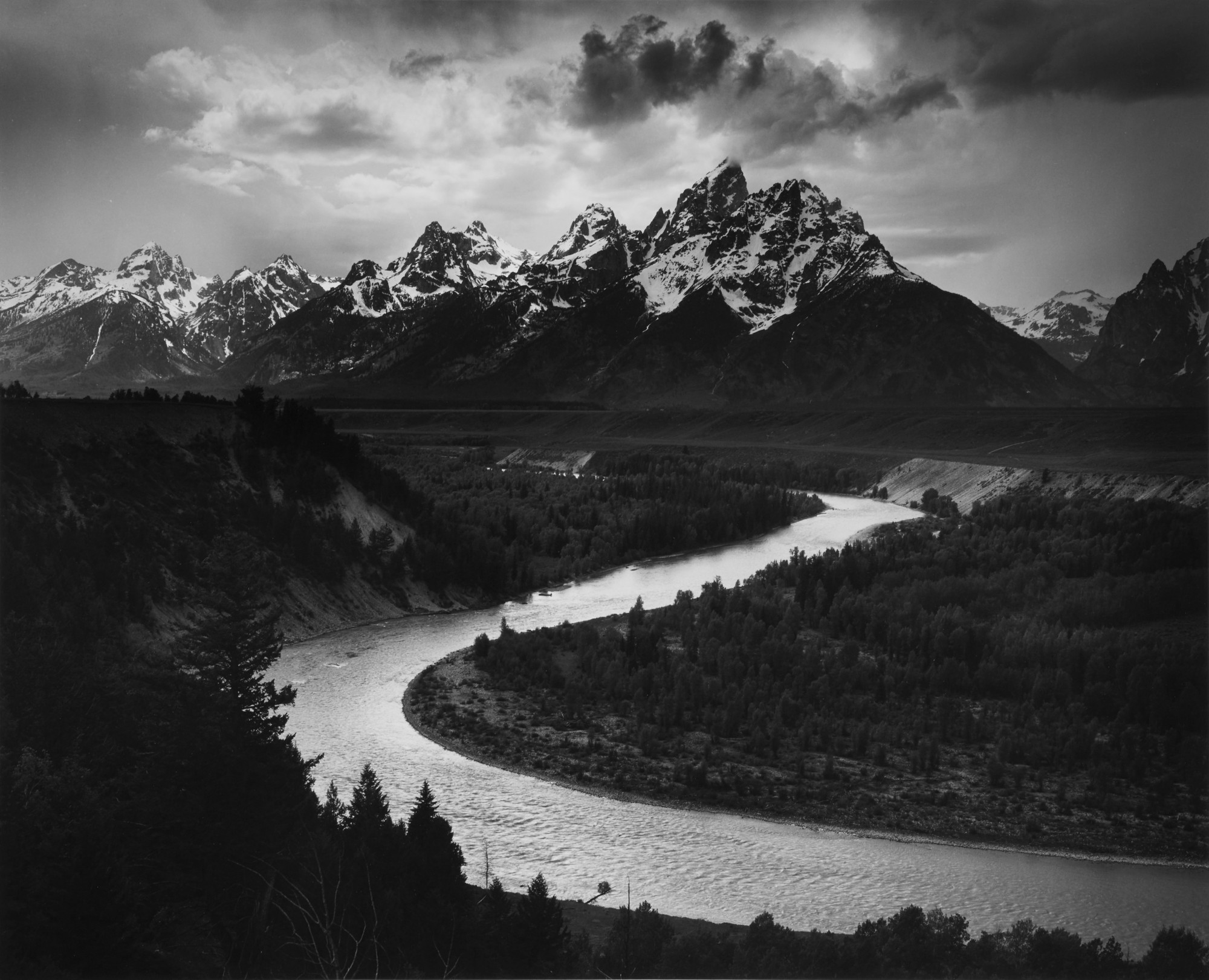 Ansel Adams — 'The Teton Range & the Snake River' (The Grand Tetons and the Snake River, Grand Teton National Park, Wyoming)
