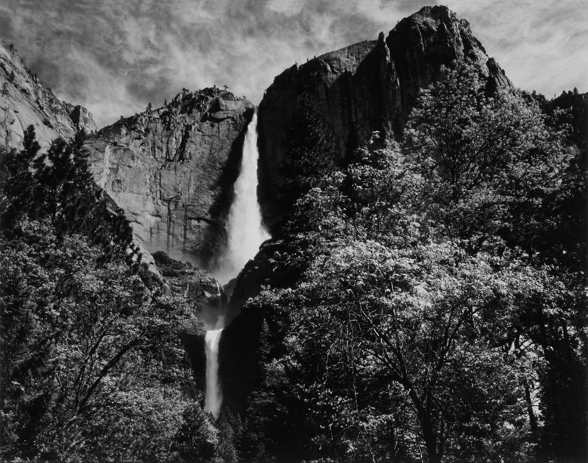 Ansel Adams — 'Yosemite Falls and Yosemite Point'