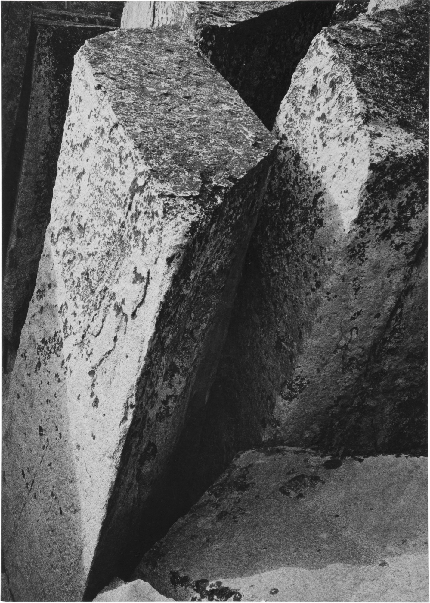 Ansel Adams — 'Rocks, Sierra Nevada'