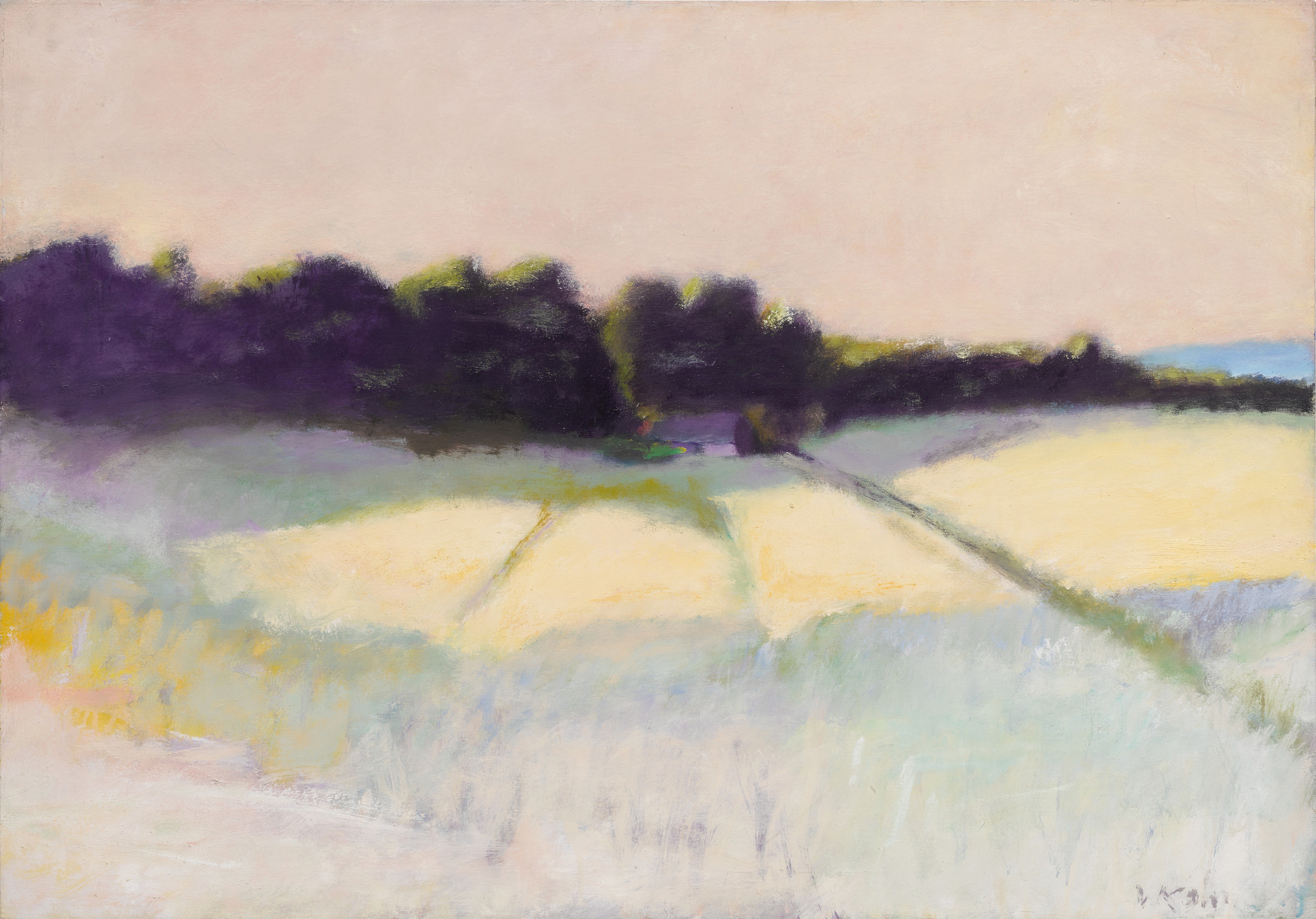 Wolf Kahn — Untitled (Bridal Path, Vermont)