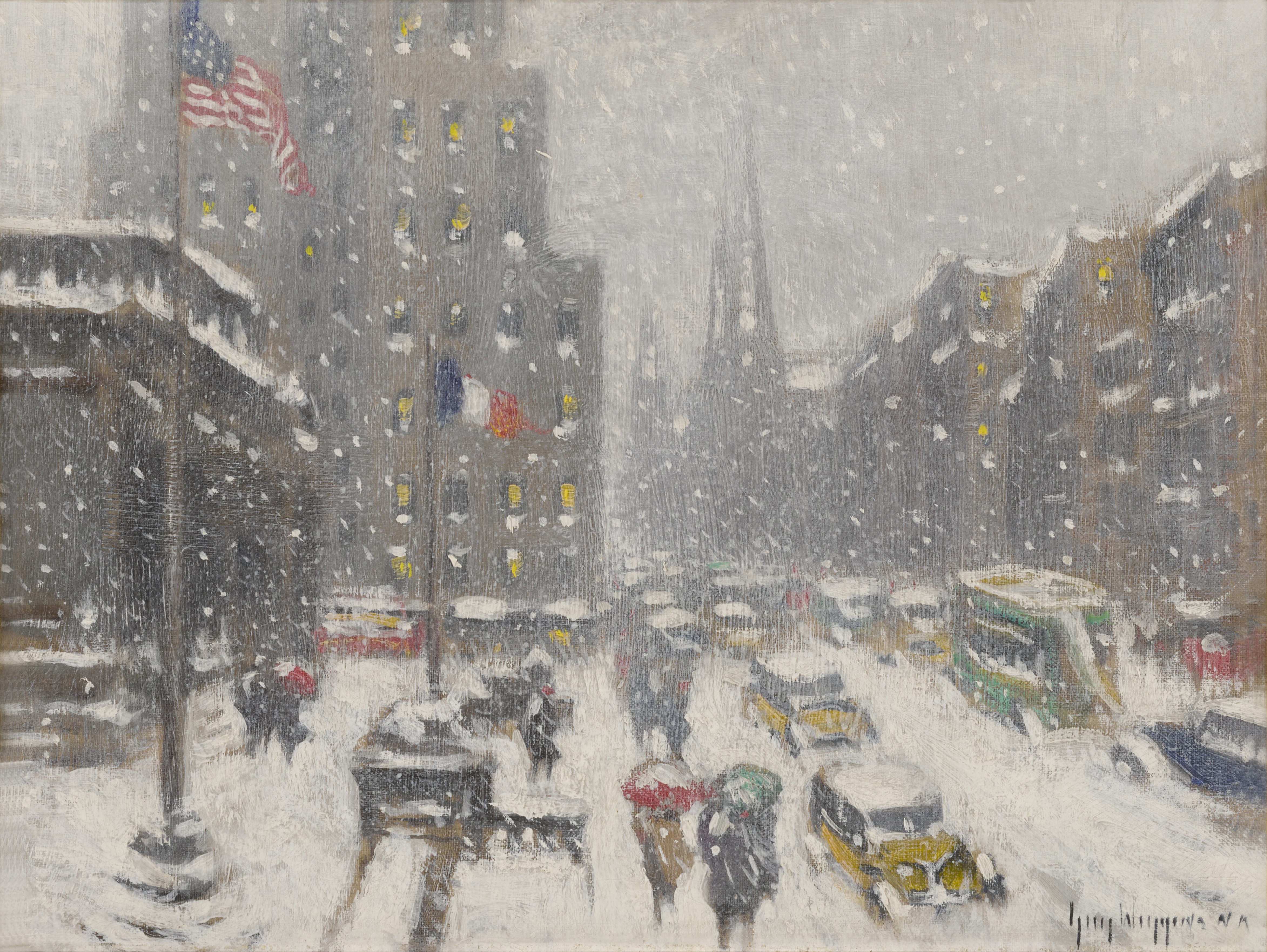 Guy C. Wiggins —  At the Library, New York