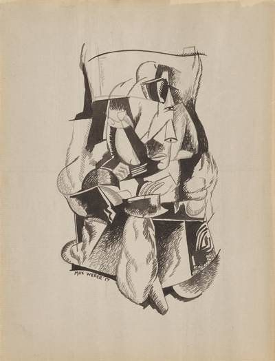 Cubist Figure Seated