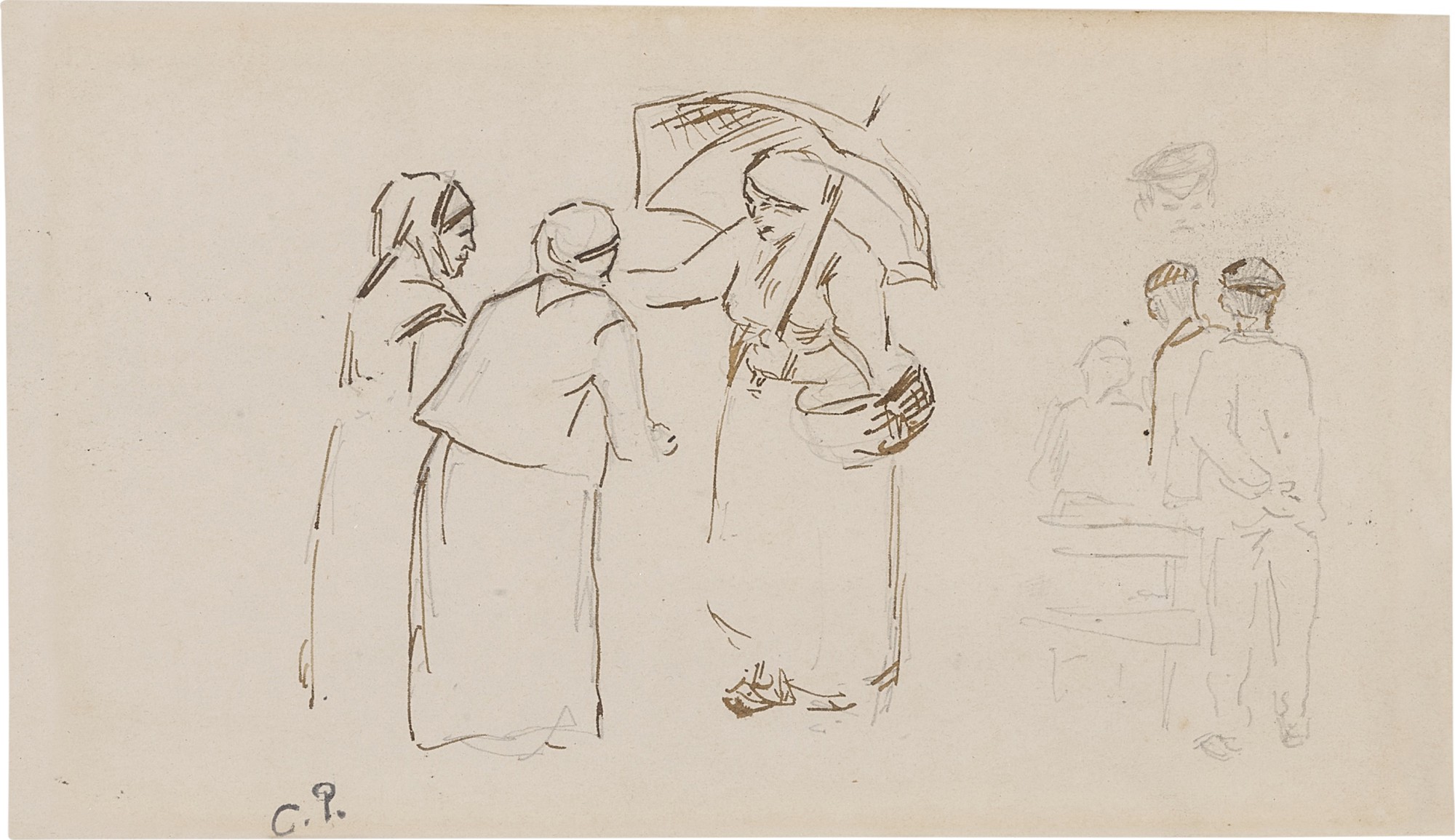 Camille Pissarro — Marche, Rouen