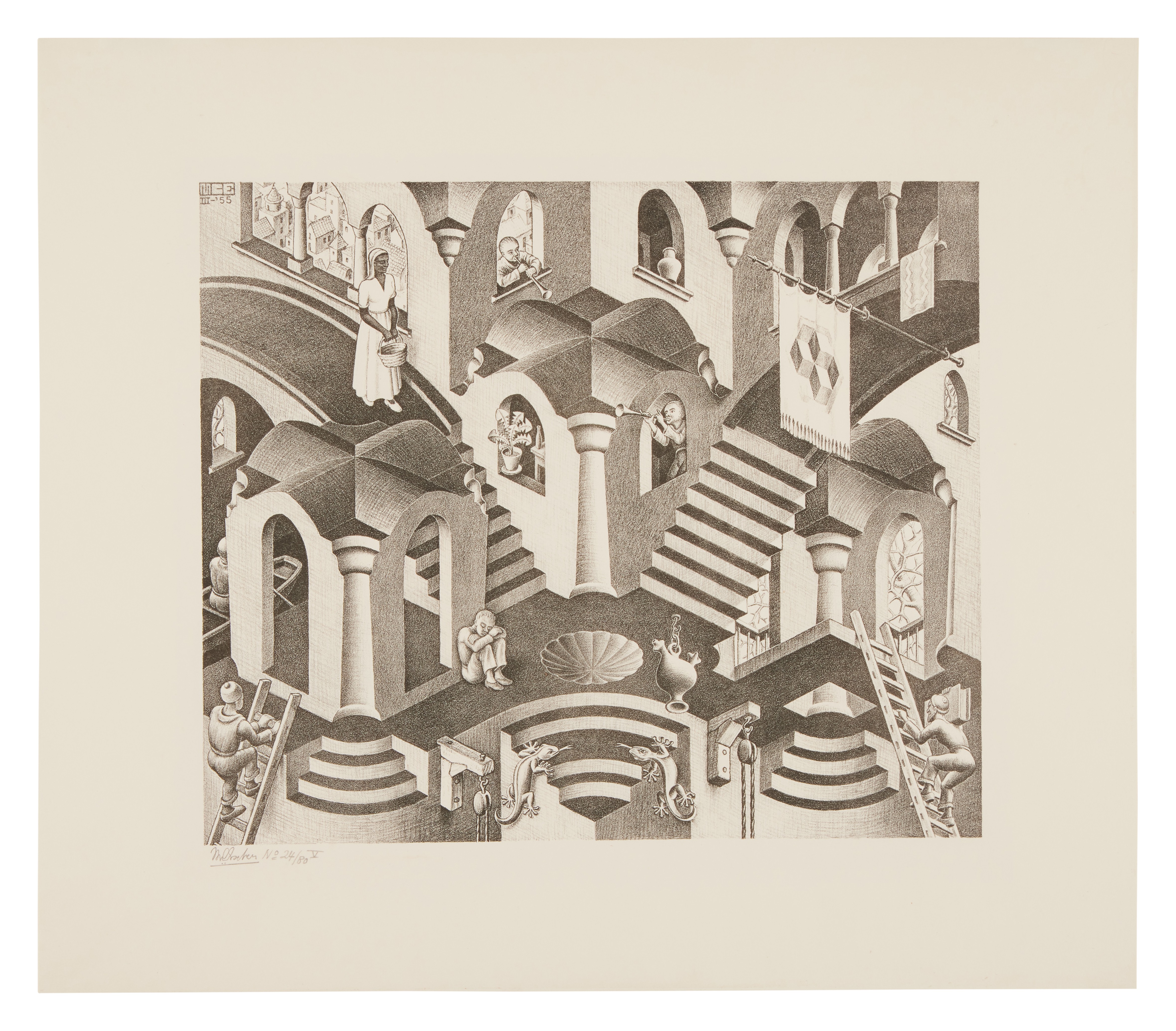 M. C. Escher — Convex and Concave (Bool 399)
