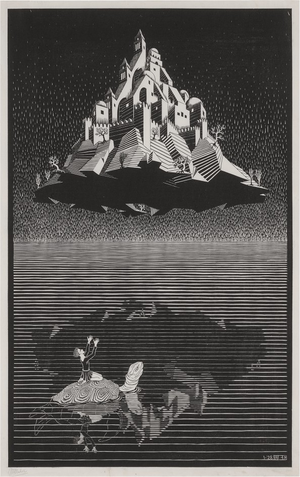 M. C. Escher — Castle in the Air (Bool 117)
