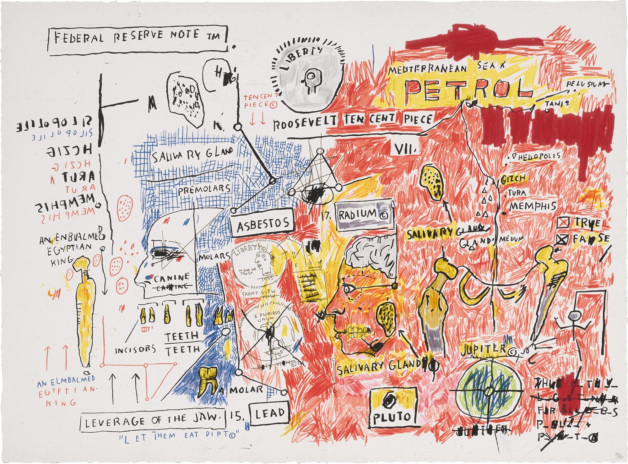 After Jean-Michel Basquiat — Liberty