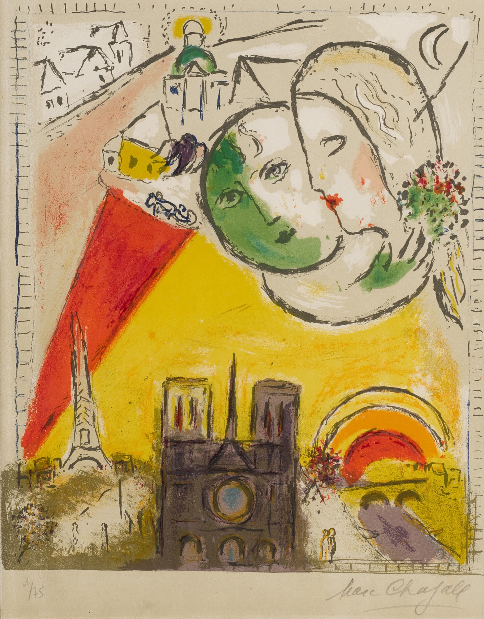 Marc Chagall — On Sundays (Mourlot 98)
