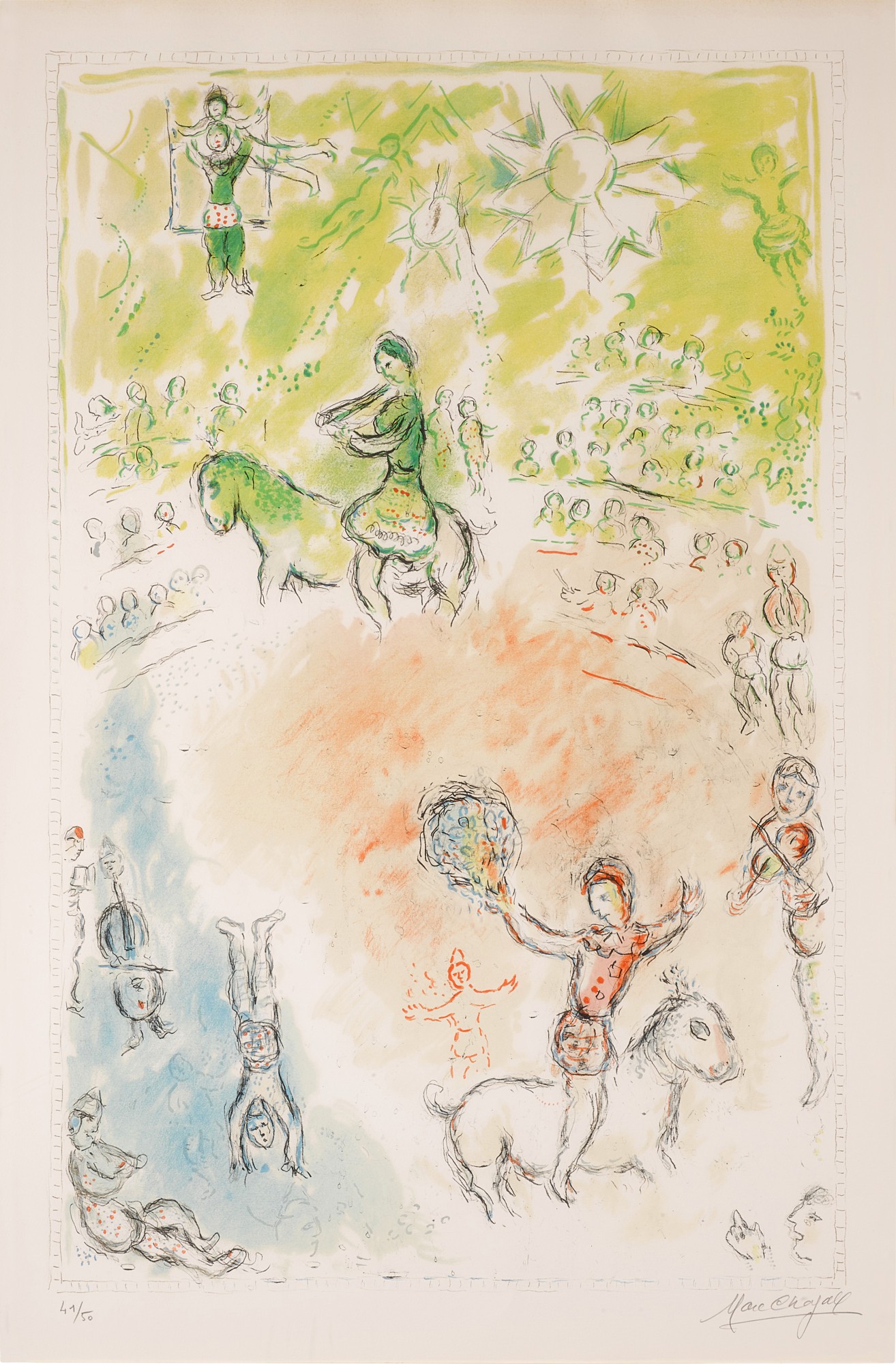Marc Chagall — The Parade (Mourlot 981)