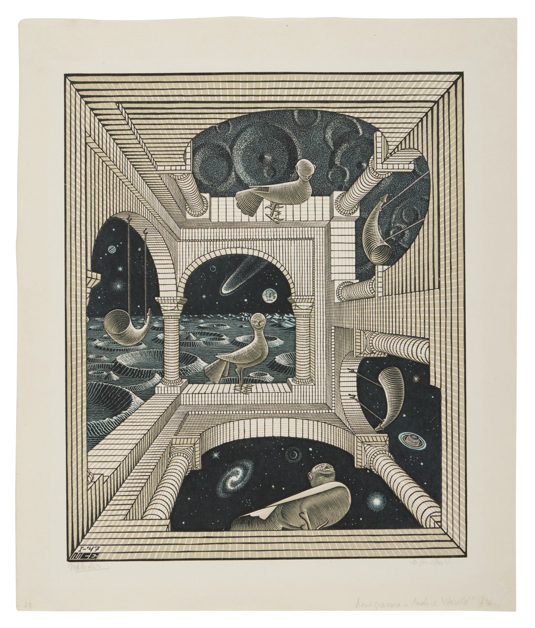 M. C. Escher — Other World (Bool 348)