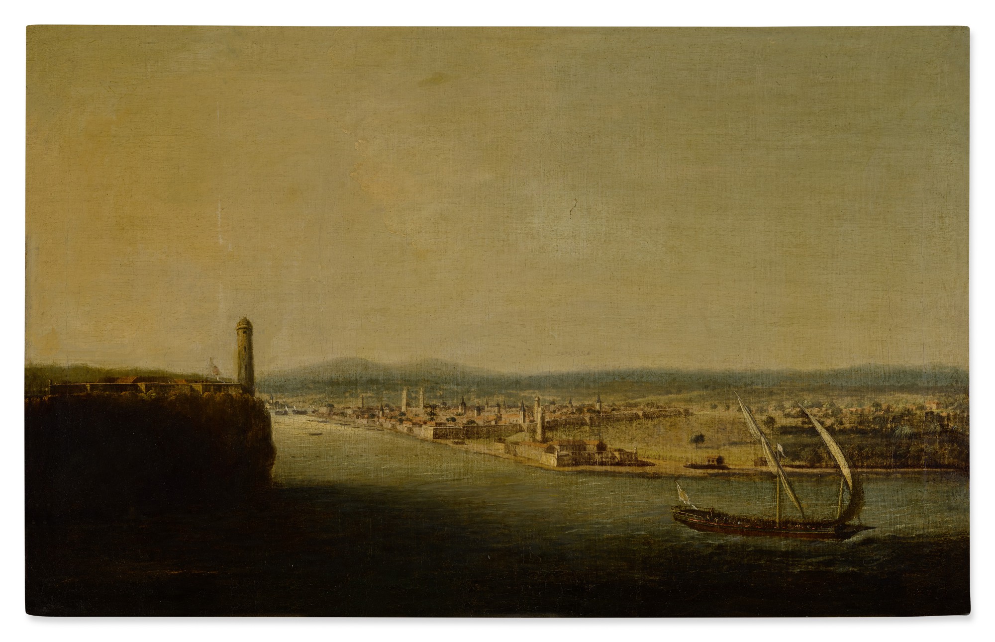 Spanish School, late 18th century — View of Havana Harbor