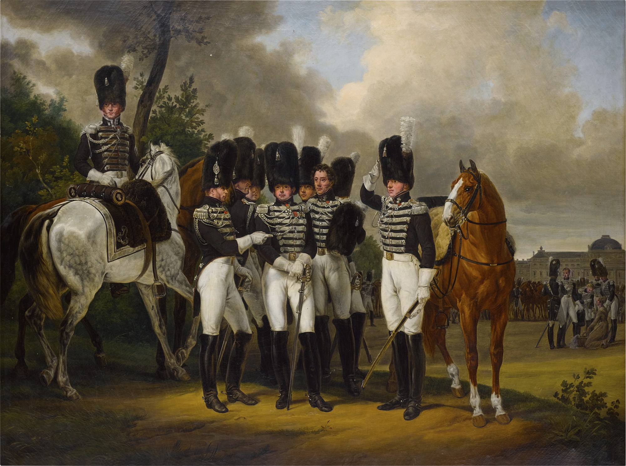 Émile-Jean-Horace Vernet — Portrait of the Général Marquis de Talhouët-Roy