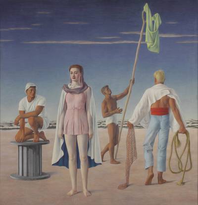 Woman and Boys (Four Figures)