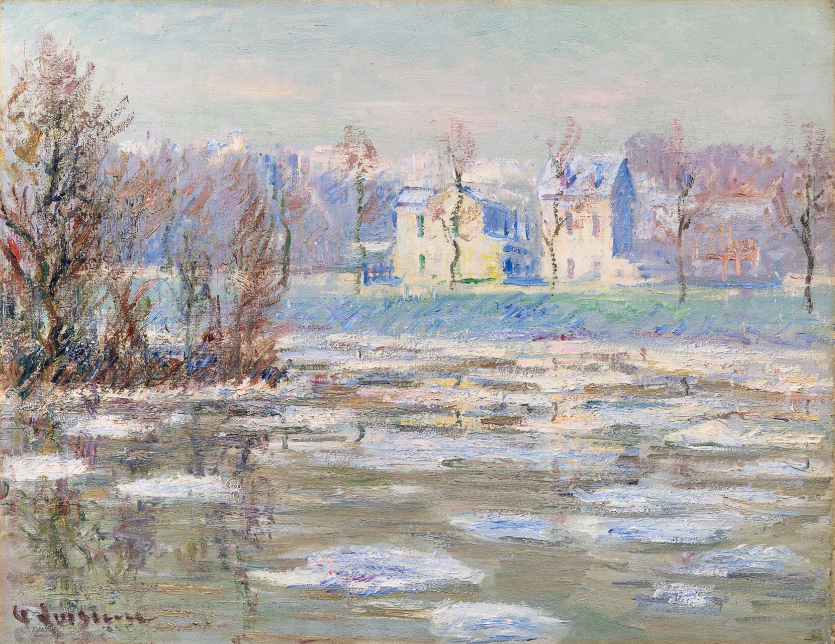 Gustave Loiseau — La Seine en hiver