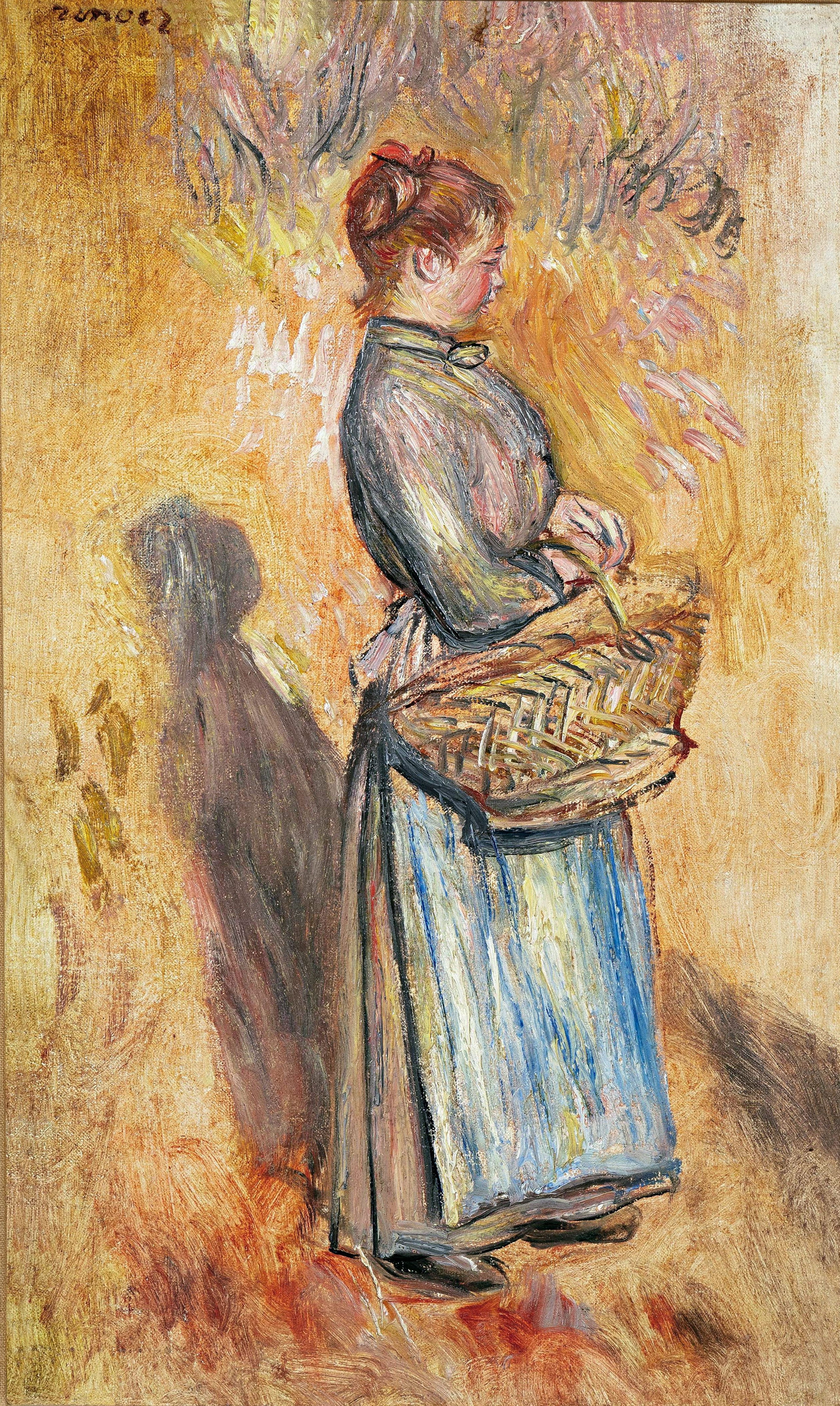 Pierre-Auguste Renoir — Paysanne debout dans un paysage