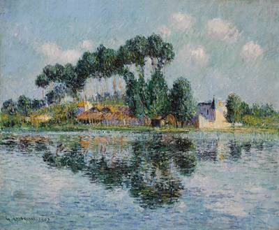 Peupliers sur les bords de l'Yonne