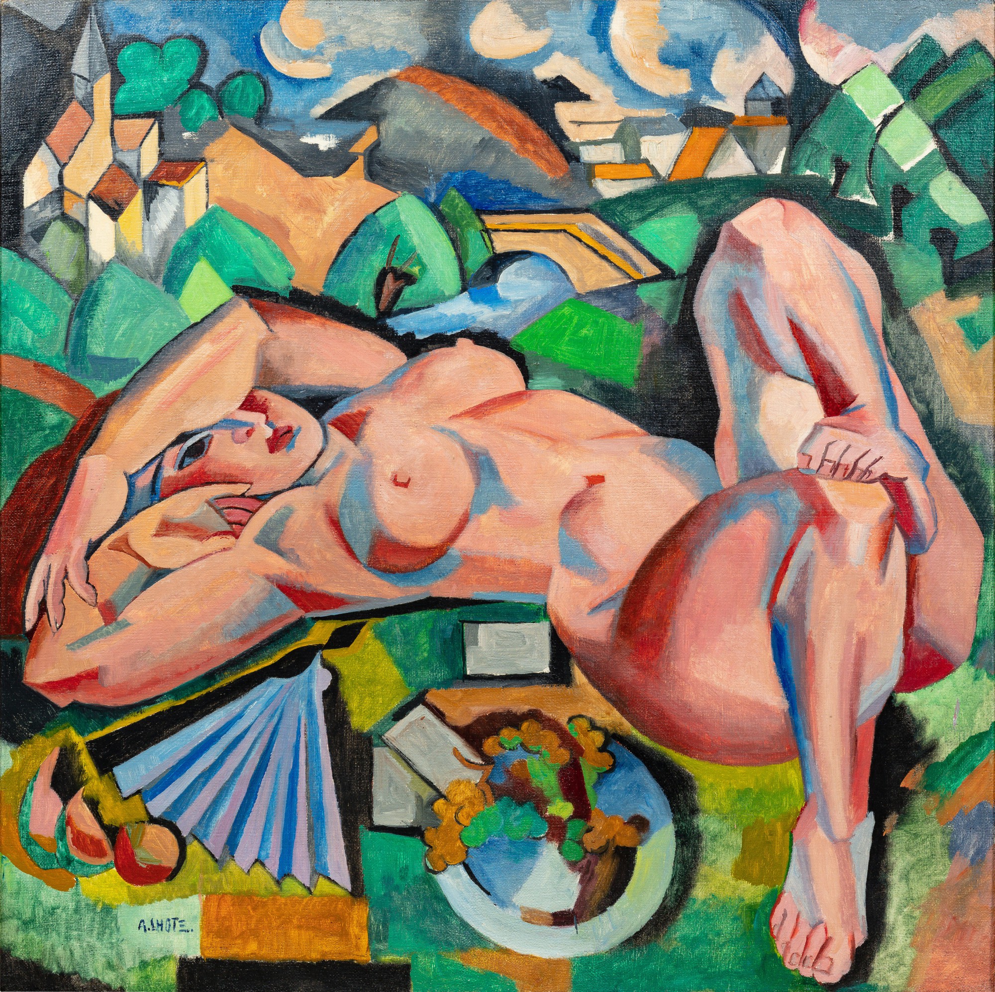 André Lhote — La Bacchante ou Nu allongé dans la campagne