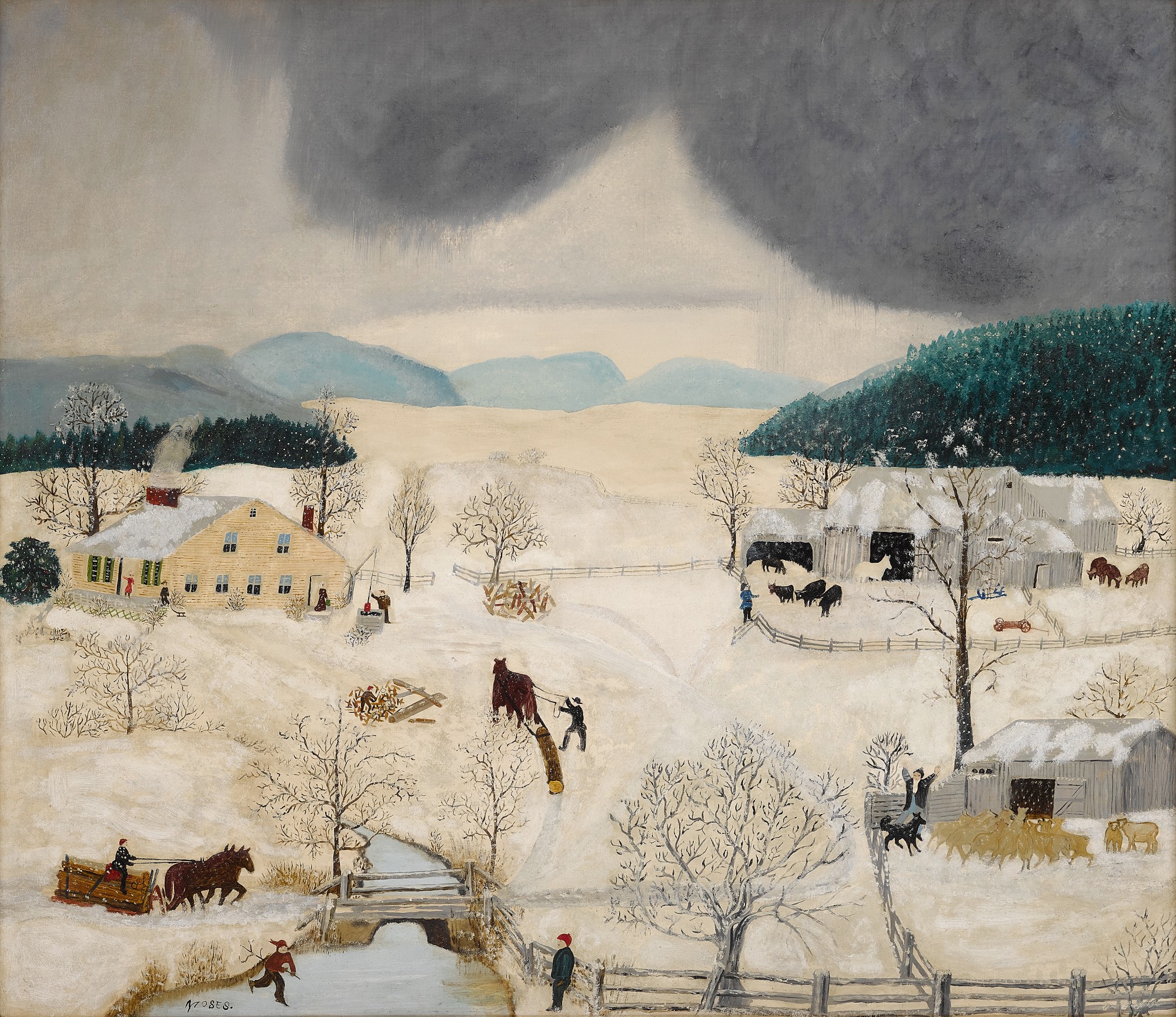 Anna Mary Robertson (Grandma) Moses — December